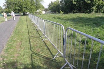 Steel Crowd Barrier Fencing 2.5m 
(Min Hire 2 weeks)